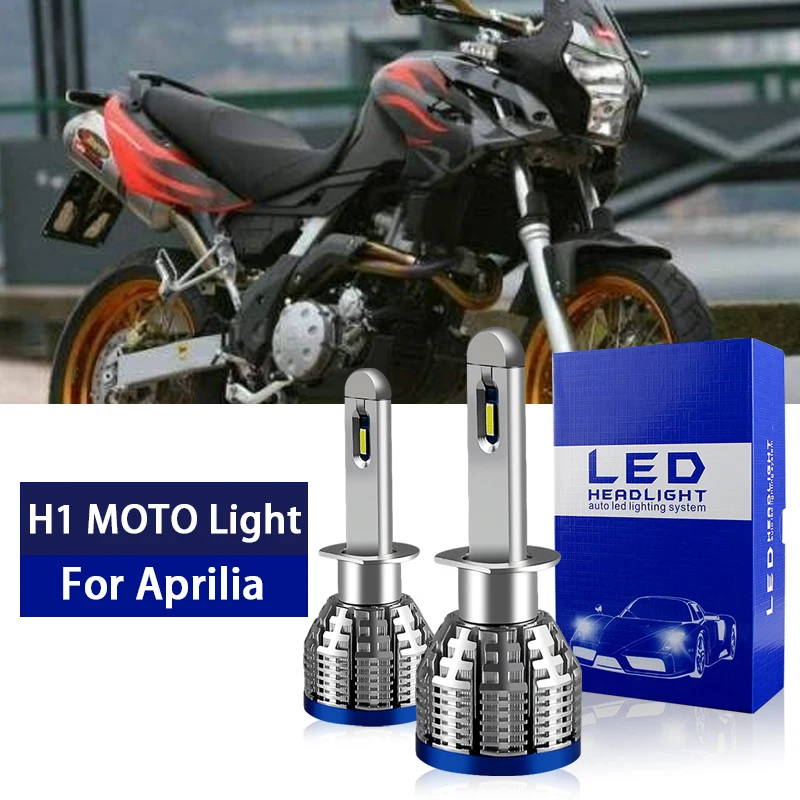 2PCS Motorcycle H1 LED Headlight Bulbs 20000lm 6500k For Aprilia Pegaso 650 1996-2002 High Low beam Moto White CANbus