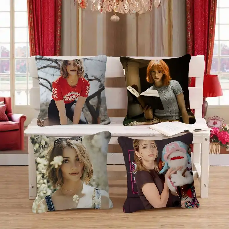 

Actor E-Emily Rudd Pillow Gift Home Office Decoration Pillow Bedroom Sofa Car Cushion CoverPillow Case