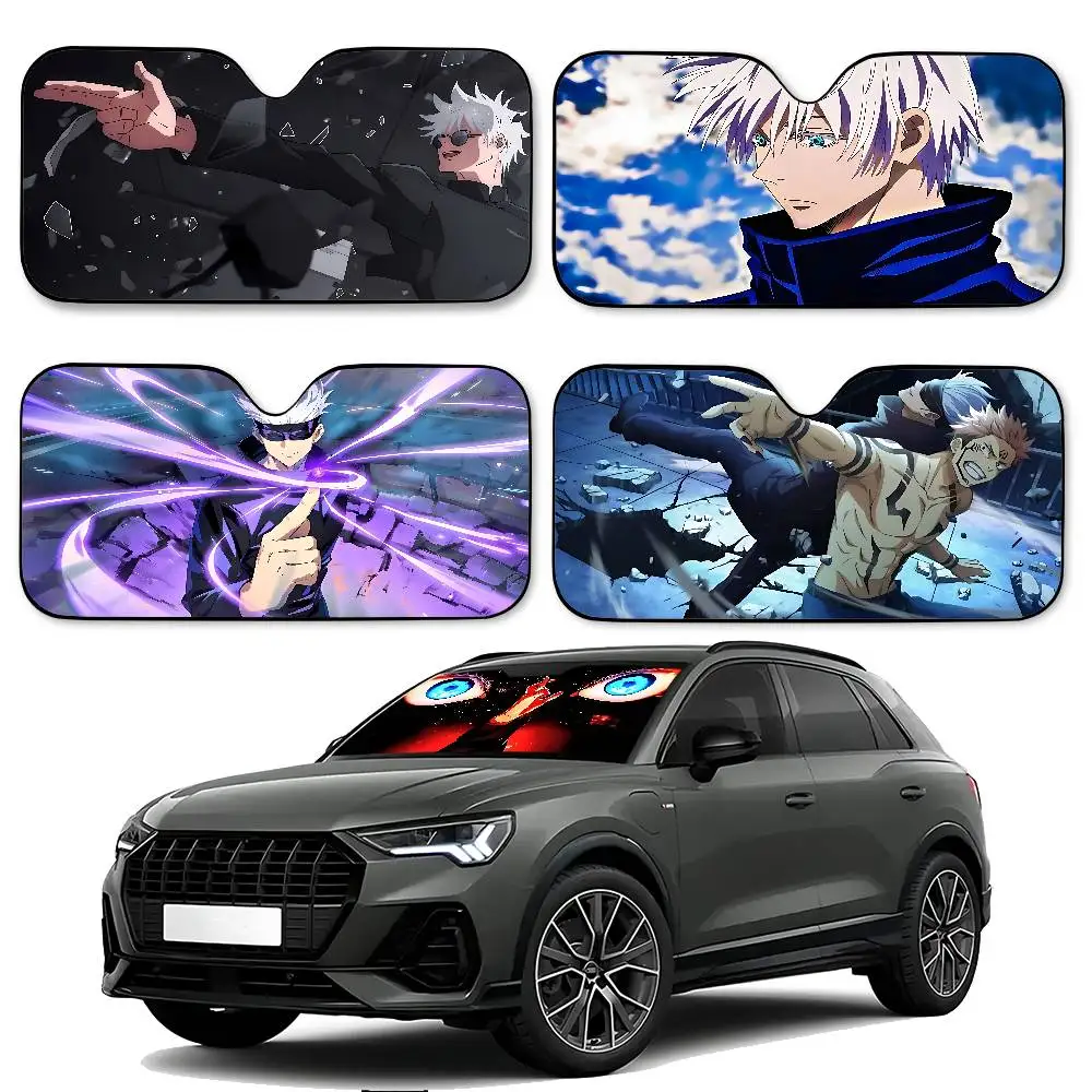 Anime J-Jujutsu-KaisenS Stylish And Trendy Windshield Sunshade, Car Windshield Cover, Car Sunshade Curtain, Car Sun Protection