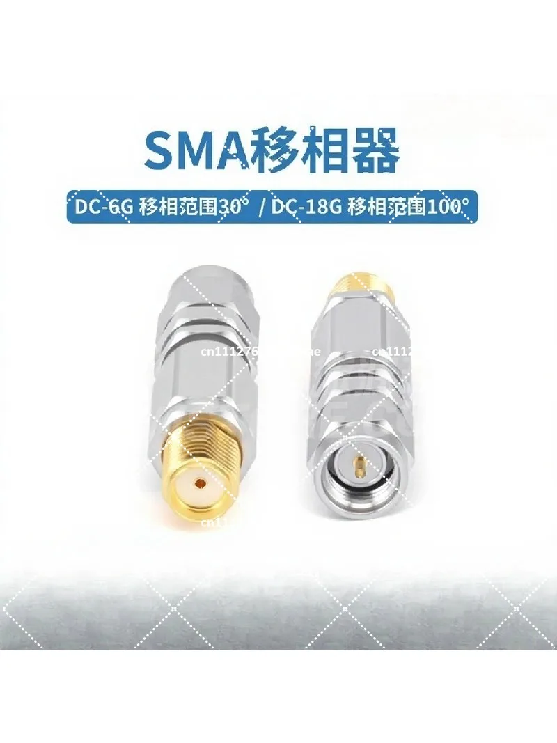 Phase Shifter DC-6G/18G Mechanical Phase Adjustment 30°/100° SMA-JPK Male to Female RF Microwave Phase Shifter
