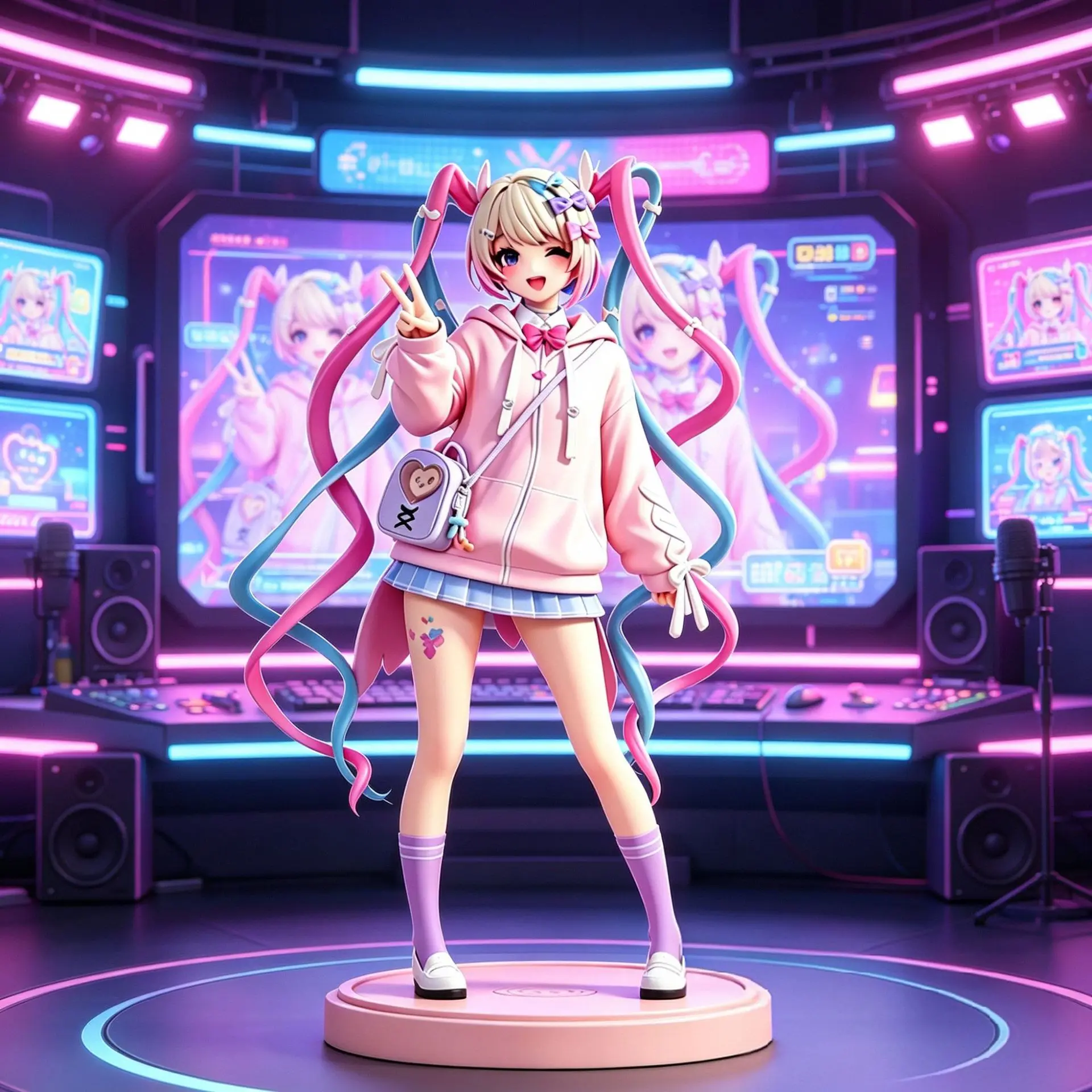 Chaotian Sauce Anchor Girl Heavy Dependence Series: Handgefertigte Anime-Tischdekorationen für Mädchen