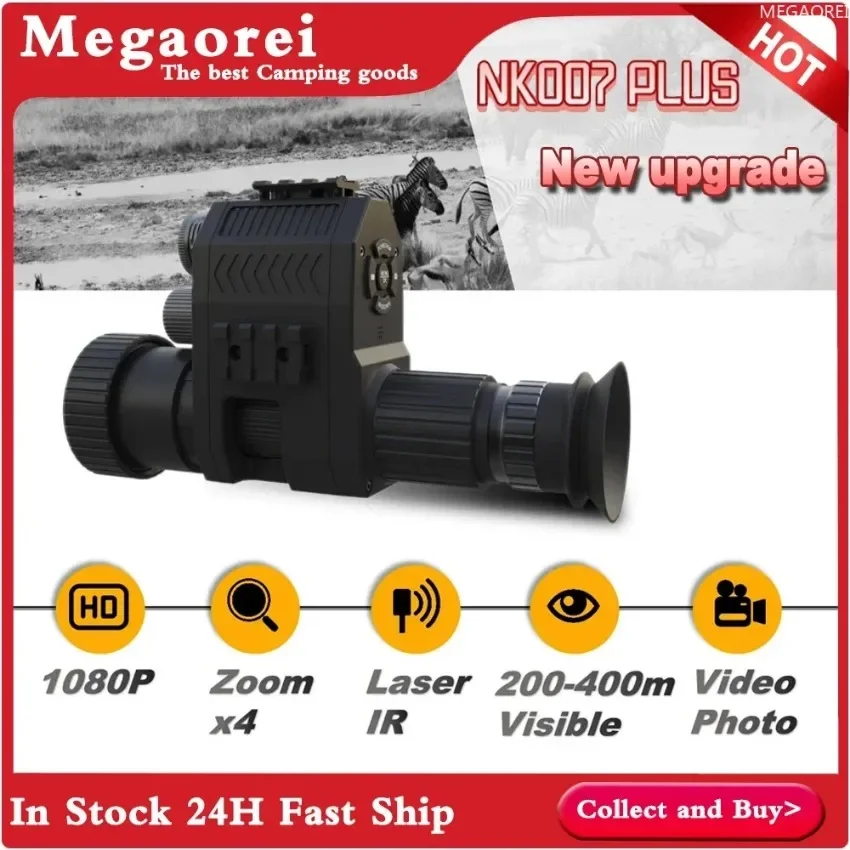 New Night Vision Infared  NK007 Megaorei Night Vision Telescope Digital Rifle Scope 1080P Full Screen Display Monocular Scope