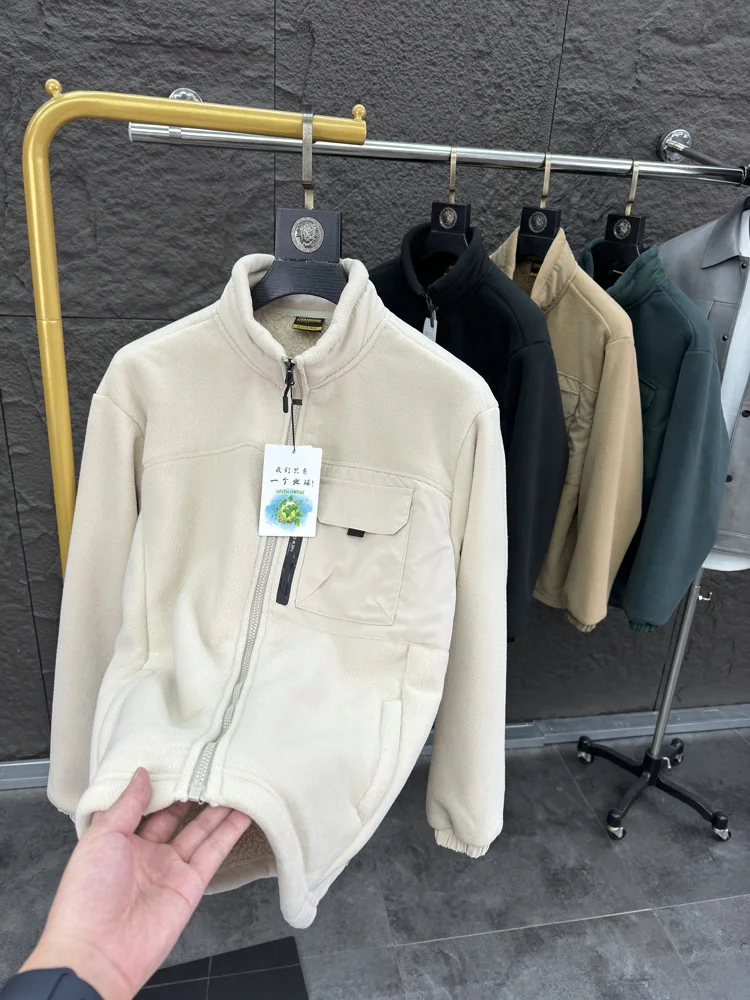 

Мужское модное пальто с воротником-стойкой Thiened Fce Warmth для отдыха и спорта Jaet, осенне-зимнее длинное пальто-стойка для повседневного использования...