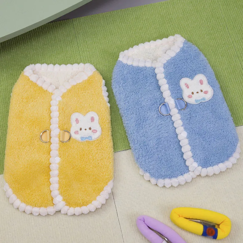 

Dog Winter Clothes Yellow Blue Fleece Coat Jacket For Small Dogs Dachshund Yorkie Clothing Costume Puppy Vest Jacket Outfits XXL