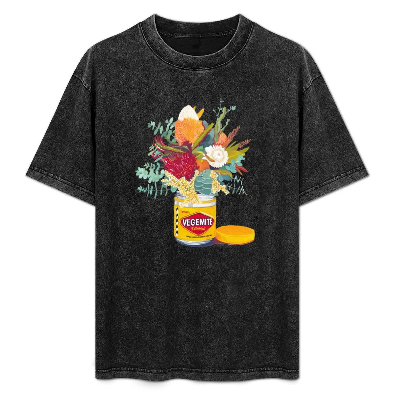 

Vegemite Bouquet T-Shirt cotton graphic tees blue lock funny shirt cotton Men's t-shirts