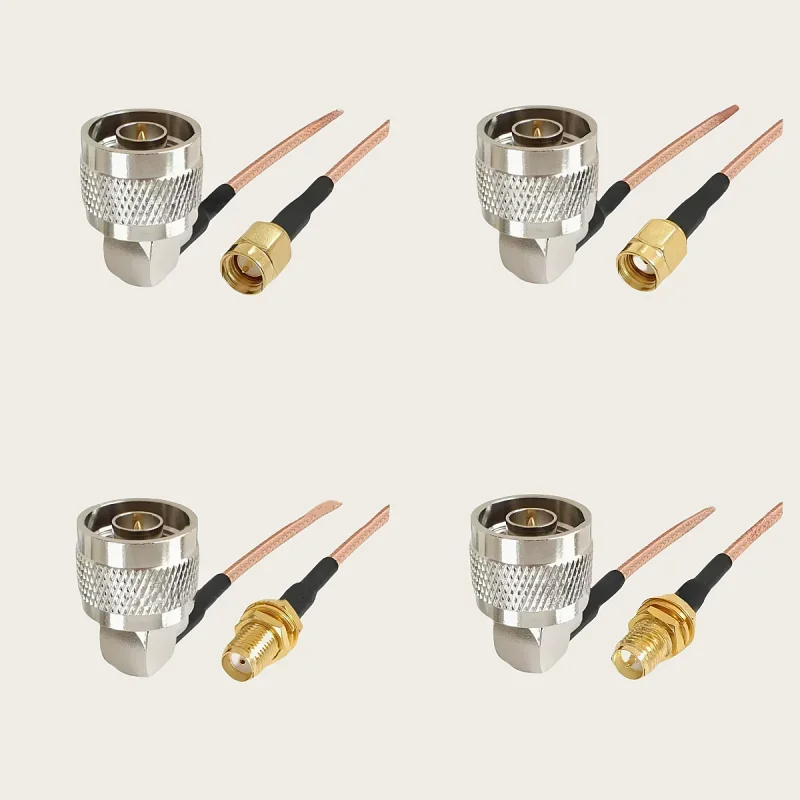RG316 cable N Male right angle TO SMA adapter Male plug / Female Jack  Conncetor RG-316 Low Loss Coax jumper cable