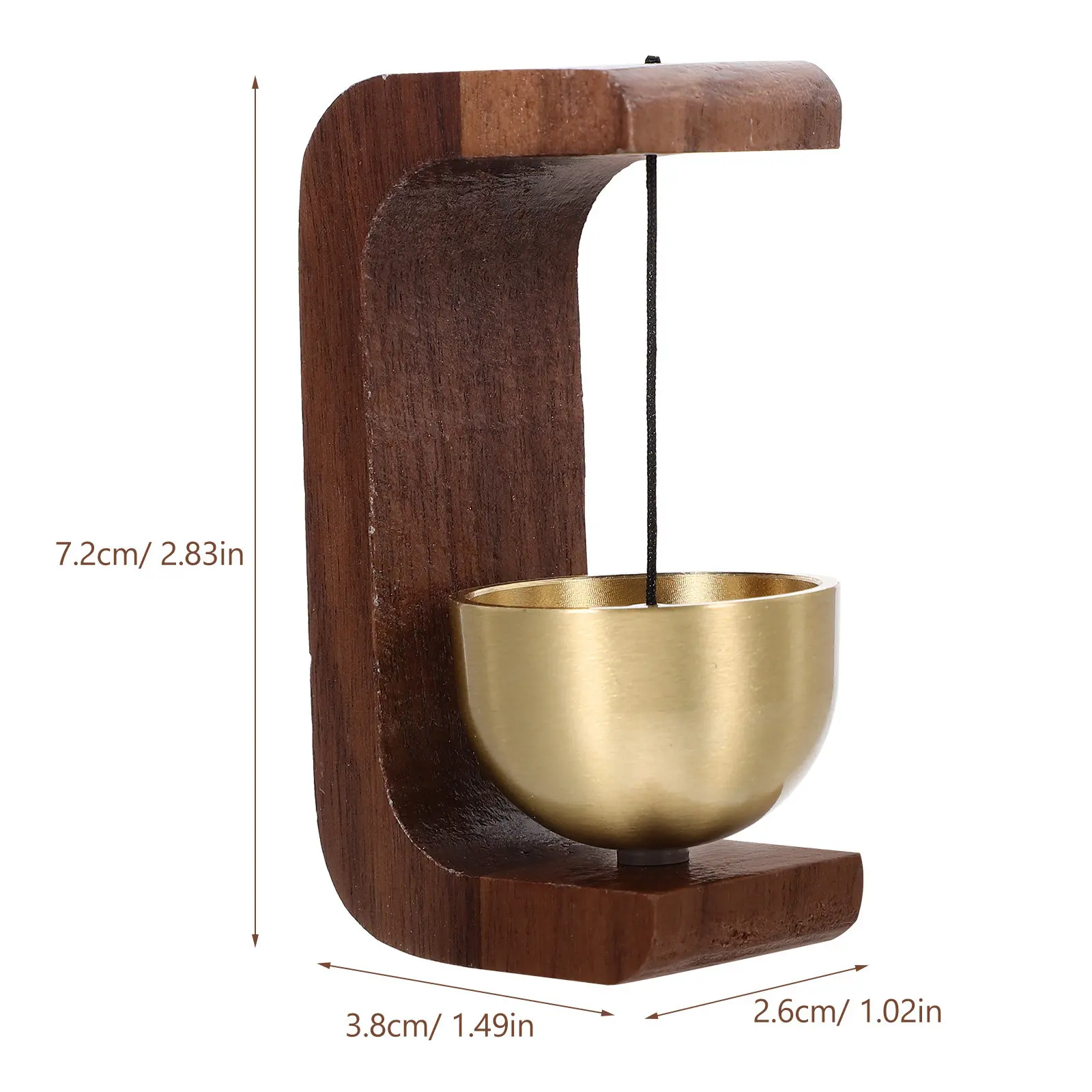 Wooden Door Chime Bell for Home, Office, Garden, Porch, Living Room, Bedroom – Decorative Shopkeeper Style