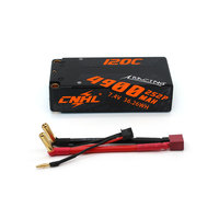 CNHL Lipo Battery 2S 7.6V 4900mAh 120C HV Shorty Hard Case With EC3 Plug For RC Car Airplane Truck Boat