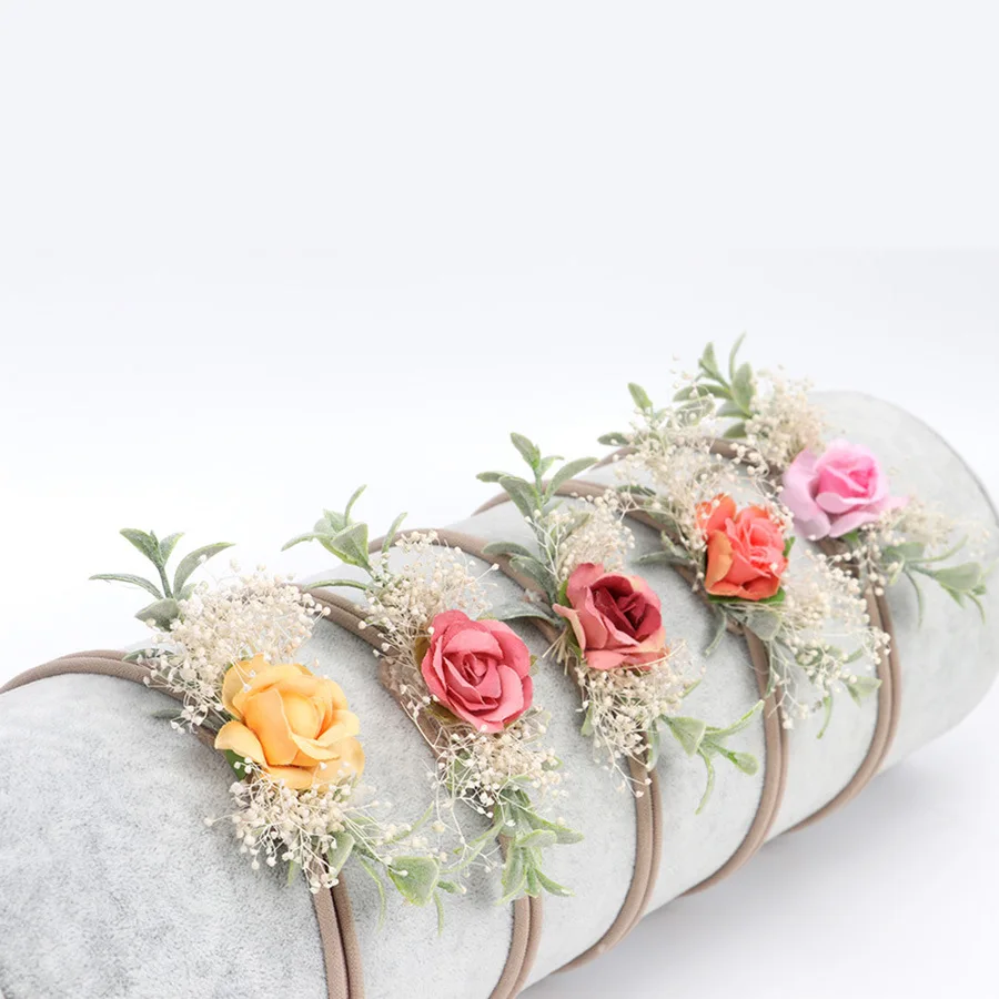 Newborn head flower baby headdress handmade children photo picture shooting accessories