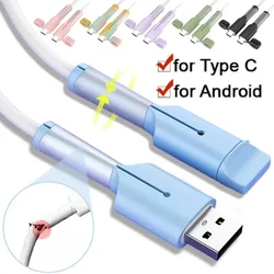 Siliconen kabelbeschermer Type C Oplader Stofdichte hoes Opladerkabel Beschermkap Cord Saver voor iPhone 15 Xiaomi Huawei OPPO