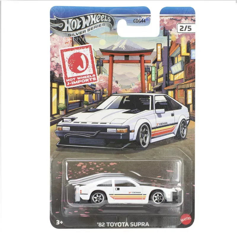 Hot Wheels GDG44 Sakura Theme Nissan Toyota Supra Ferrari Diecast Car Desktop Decor Gift