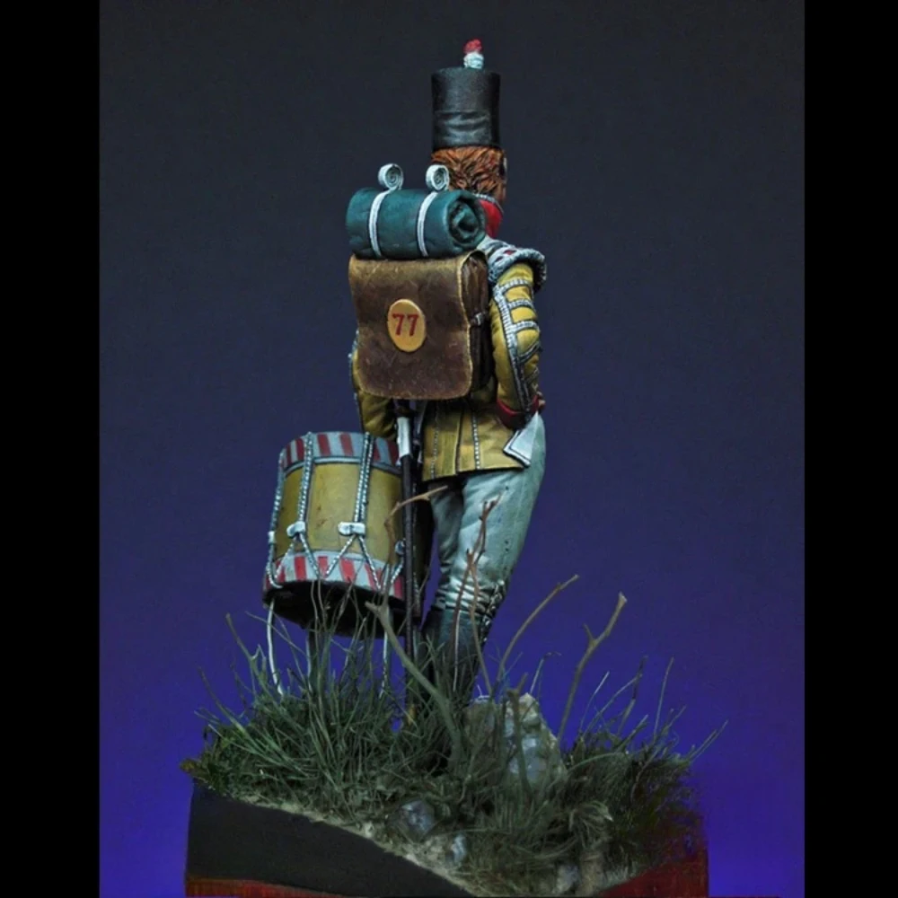 Kit de figurines en résine non peintes de 54MM, thème militaire, batteur garçon, GK non assemblé et non peint, 833R