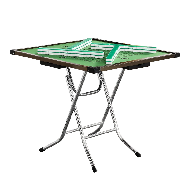 

Mahjong table household folding multi-functional simple dormitory table hand rubbing chess and card table