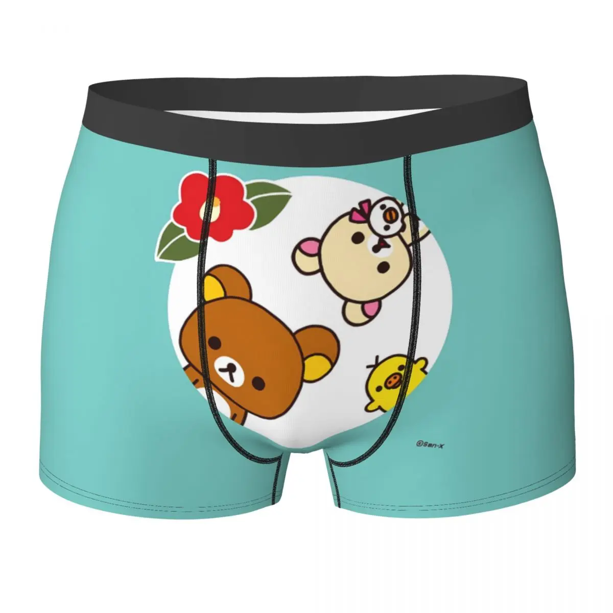 Rilakkumas Boxershorts Easy Bear Pouch Underwear High Quality Printed Boxer Brief Novelty Males Underpants Big Size