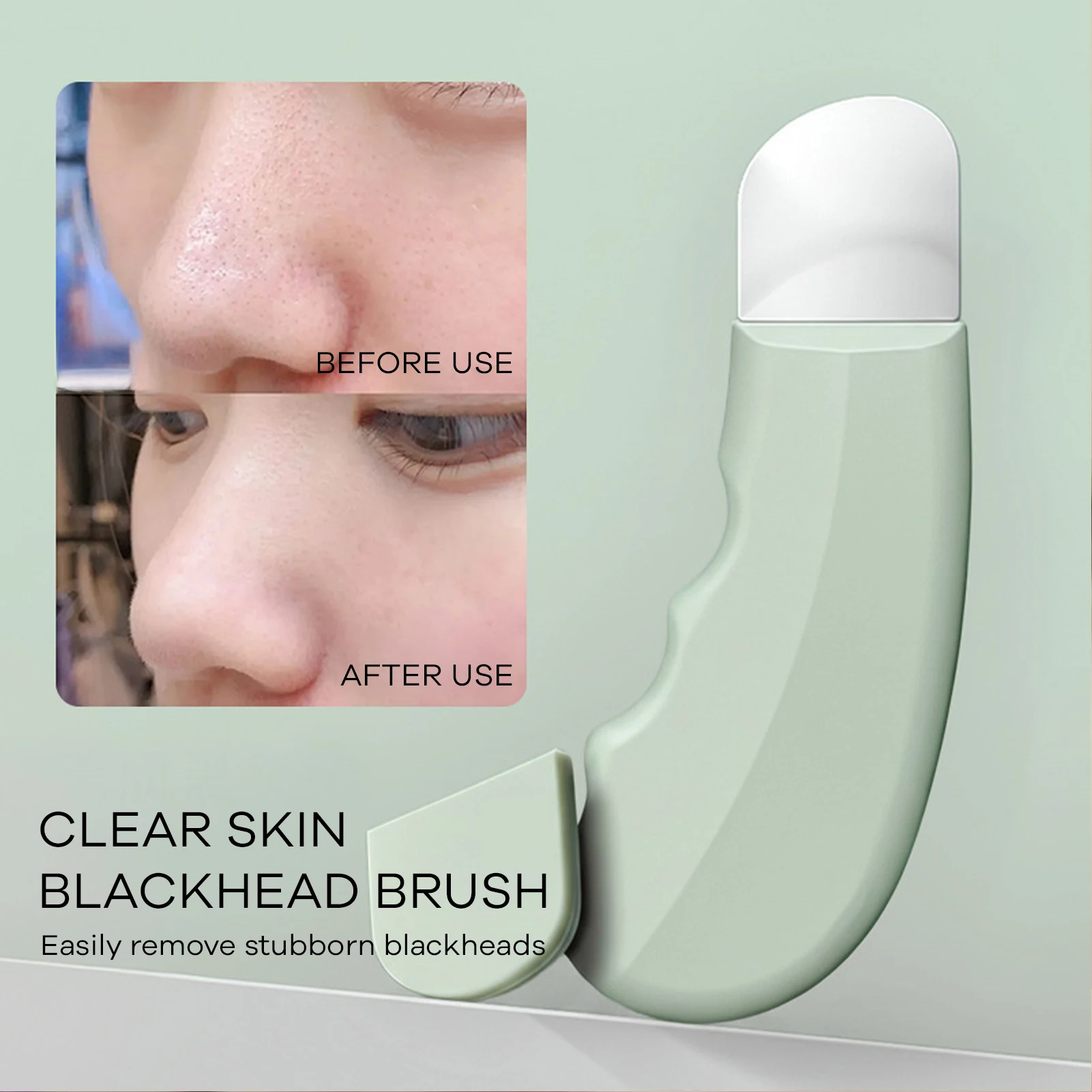 Strumento per la rimozione di punti neri ultrasottile - Detergente manuale per pori per naso e viso Estrattore di comedoni in acciaio inossidabile con impugnatura ergonomica