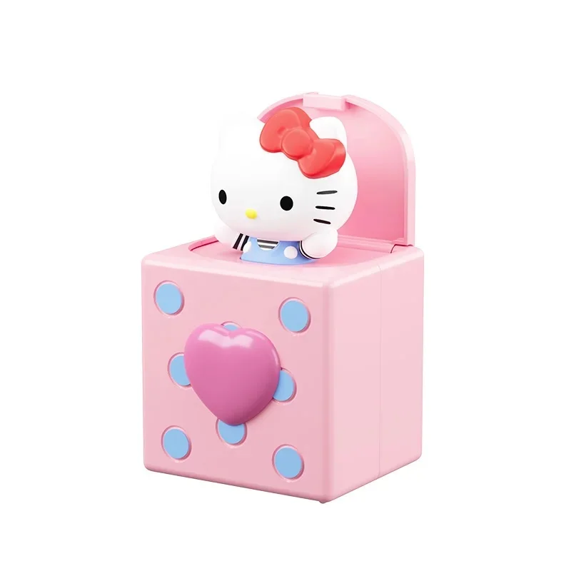 Kawaii ของแท้ Sanrio Hello Kitty ของเล่น Sprouting เพลง Clockwork Series กล่องน่ารัก Figurine Mystery กล่องคอลเลกชันตุ๊กตาสาวของขวัญ