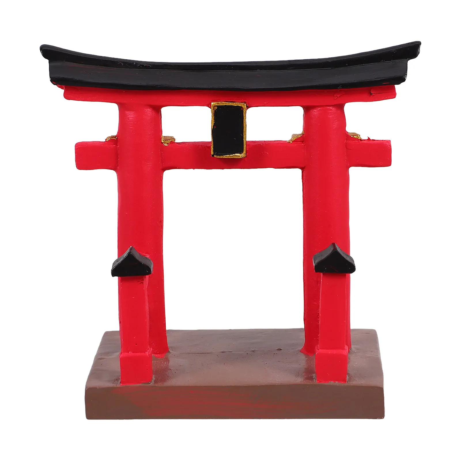Miniature Resin Japanese Torii Gate Ornament Elegant Architectural Decor for Sand Table Micro Landscape Bonsai Garden Diorama