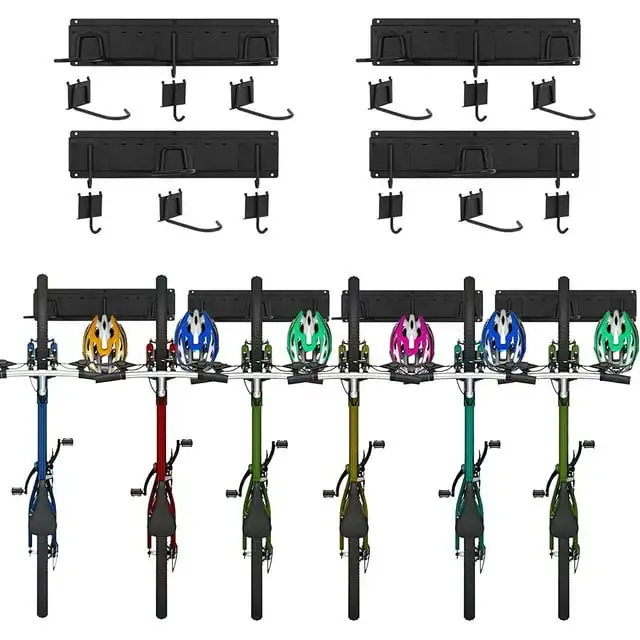 

Soporte de Bicicleta de Montaje en Pared para 6 Bicicletas 500lbs