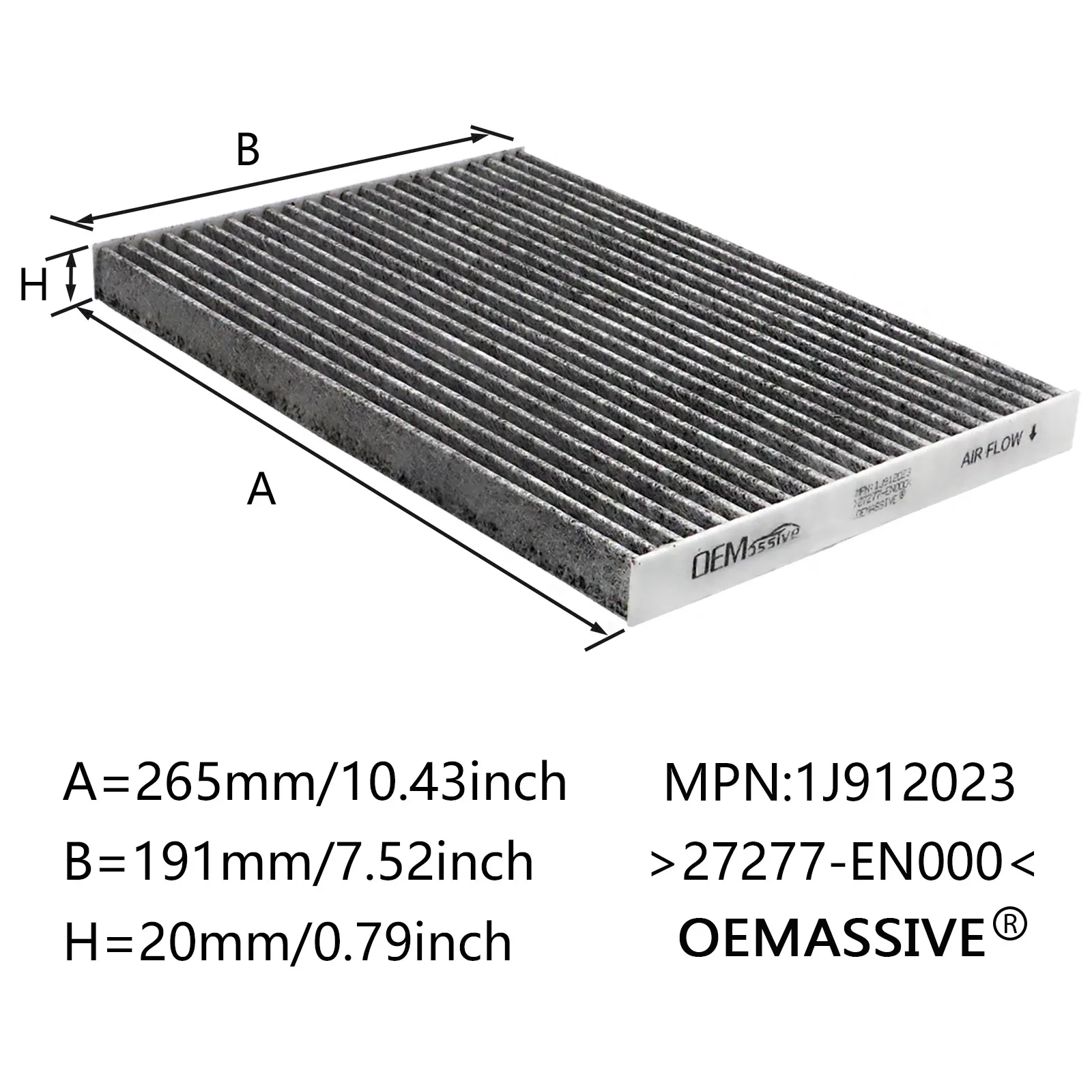 Engine Cabin Pollen Air Filter 16546-JD20A 27277-EN000 For Nissan Dualis Qashqai J10 JJ10 X-Trail T31 2007 2008 - 2011 2012 2013