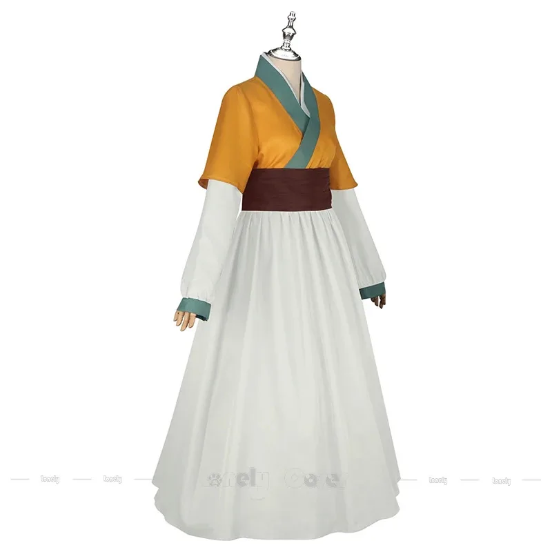 Kostum Cosplay Anime The Apothecary Diaries Shisui Wig Gaun Hanfu Kuning untuk Wanita Anak Perempuan Kusuriya no Hitorigoto Loulan Maomao