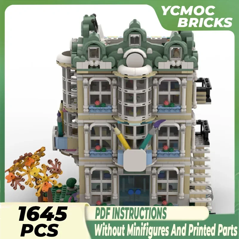 YcmocBricks Moc Building Blocks Street View Model Series Art School Building Technology Bricks DIY Toys For Kids Children Gifts