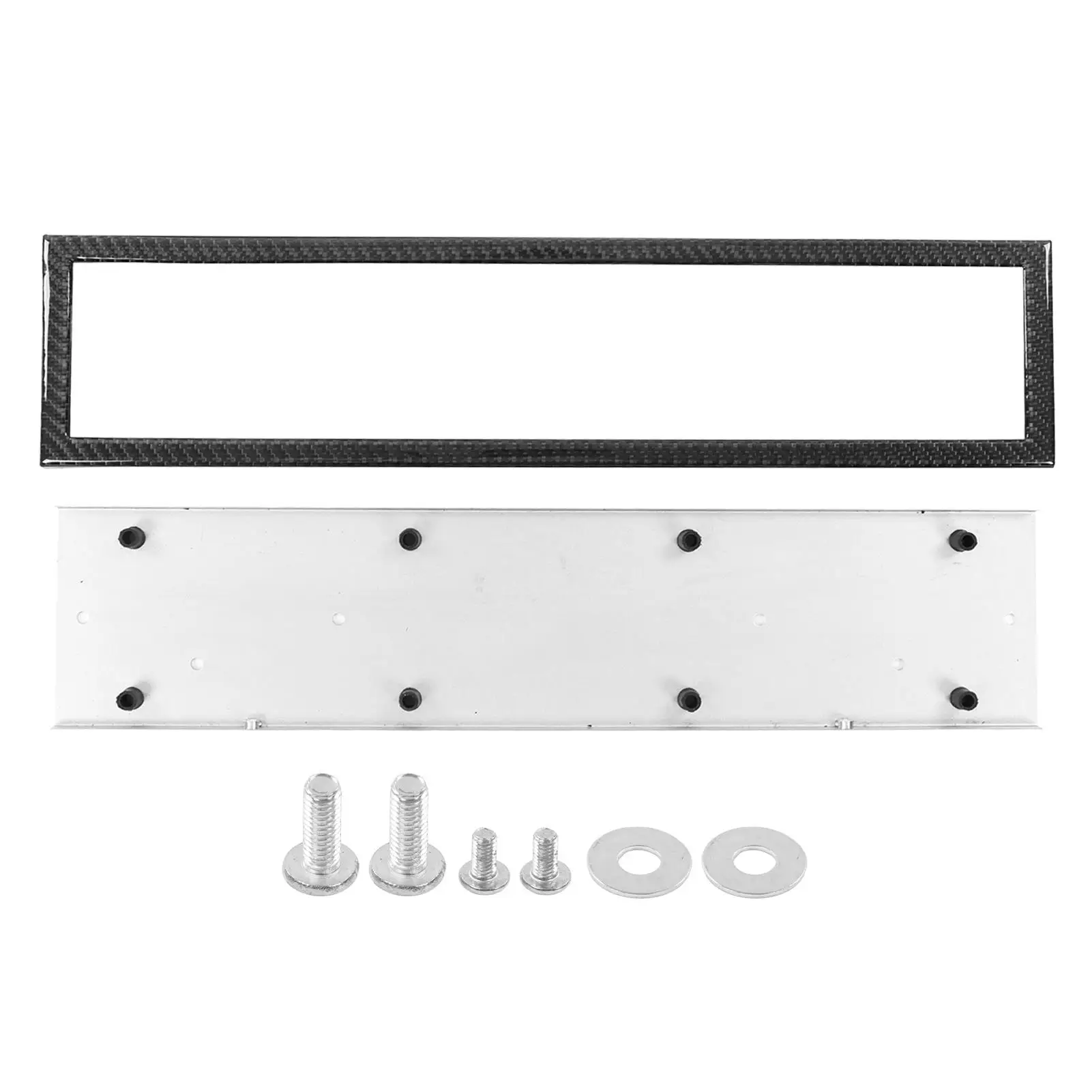 

License Tag Holder Real Carbon Fiber License Frame Easy Installation Colorfast UV Resistant Universal for car