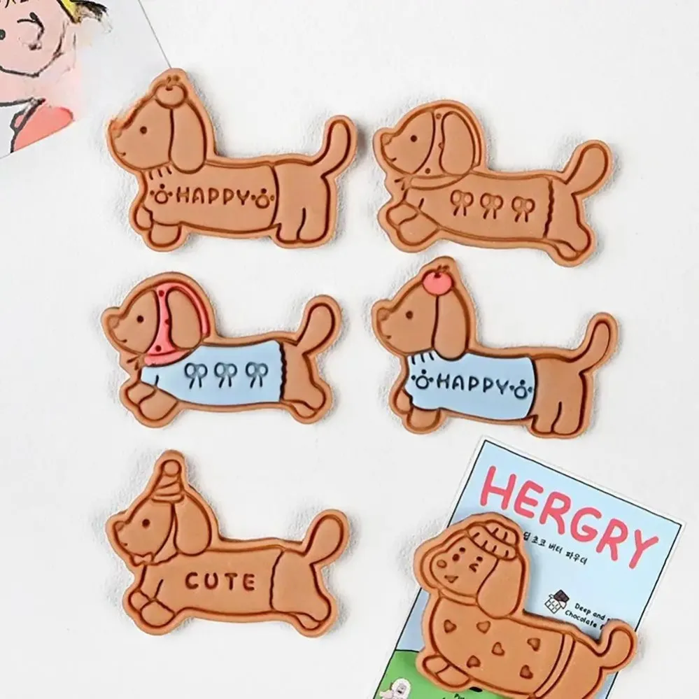 Cookie Mold Stamp Cartoon Sausage Dog Cookie Cutters Biscuit Mold Kitchen Baking Pastry Bakeware DIY Tools view 6