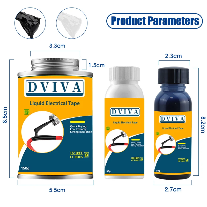 شريط كهربائي سائل مقاوم للماء راتنجات الايبوكسي غراء أسود معجون عازل مانع التسرب للأسلاك والكابلات غراء خط التثبيت سريع الجفاف #6