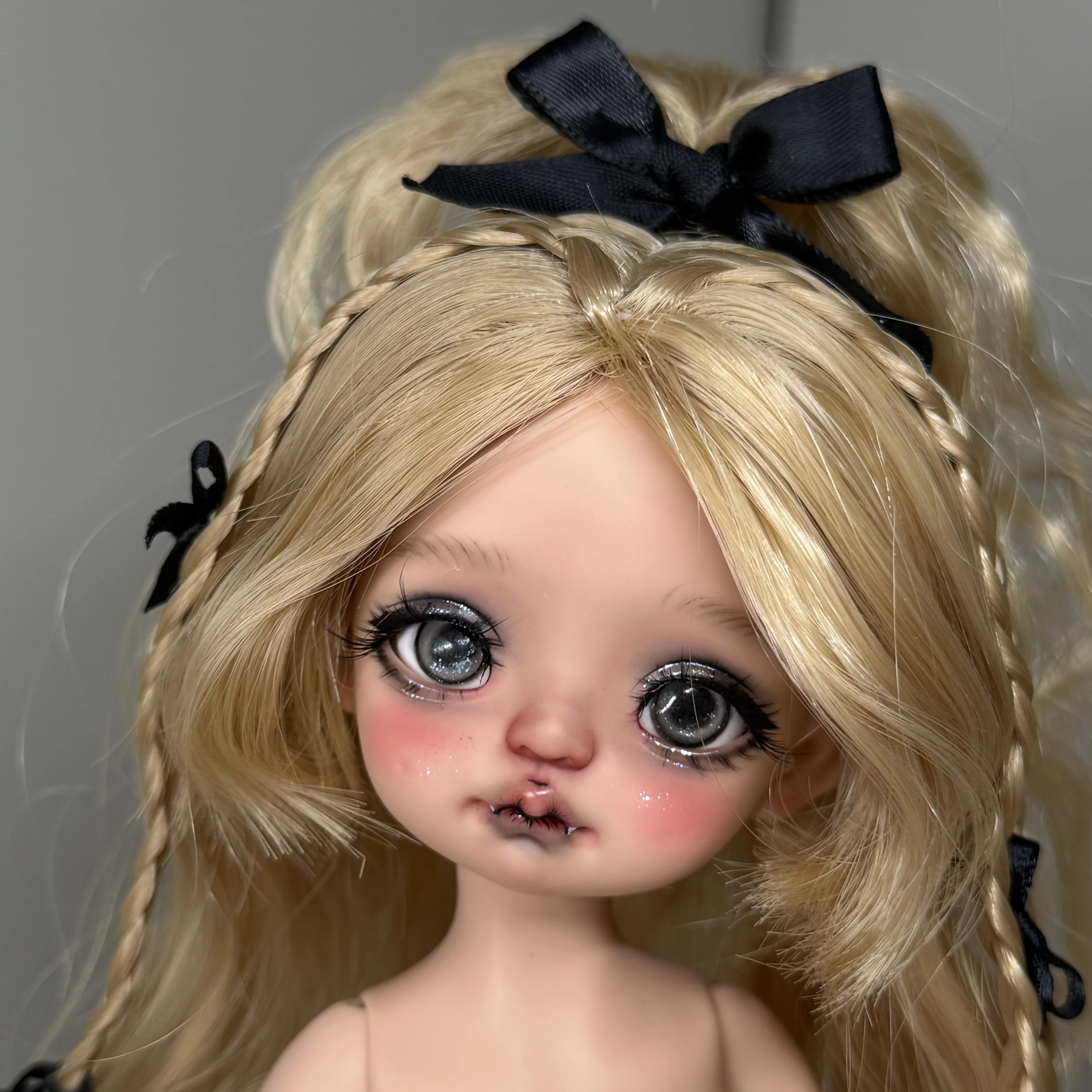 gaoshun-1-6-susudragon-dark-kawaii-bjd-doll-elf-teeth-faceup-pour-les-amateurs-d'esthetique-de-niche-faceup-en-resine-fait-main