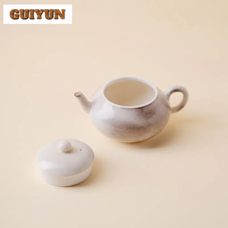 Kiln Flambed Glazed Teapot Vintage Tea Infuser Pot Tea Making Kettle With Filter Tieguanyin Teaware Accessories Ornaments Craft - view 4