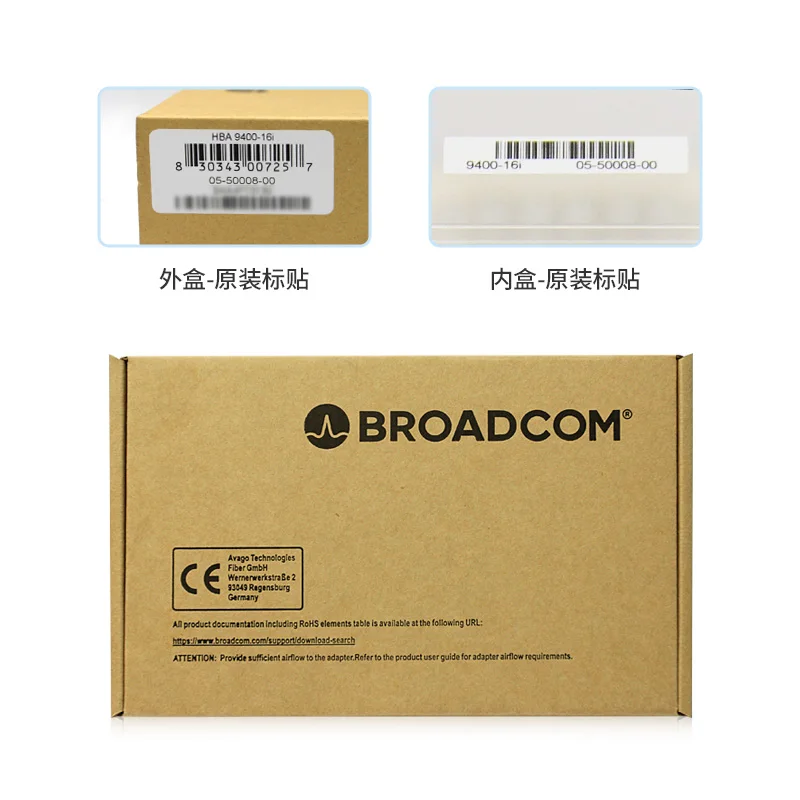 Imagem -05 - Broadcom-tri-mode Host Bus Adapter Hba 940016i Sas3416 055000800 Sff8643 12 gb s Sas Sata Nvme Novo com Garantia de Anos