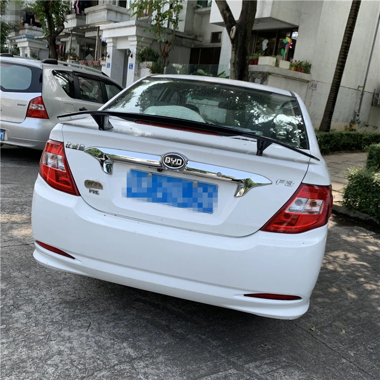 For BYD F3 Spoiler 2014-2018 BYD F3 TF High Quality Spoiler ABS Material Car Rear Wing Primer Color Rear Spoiler