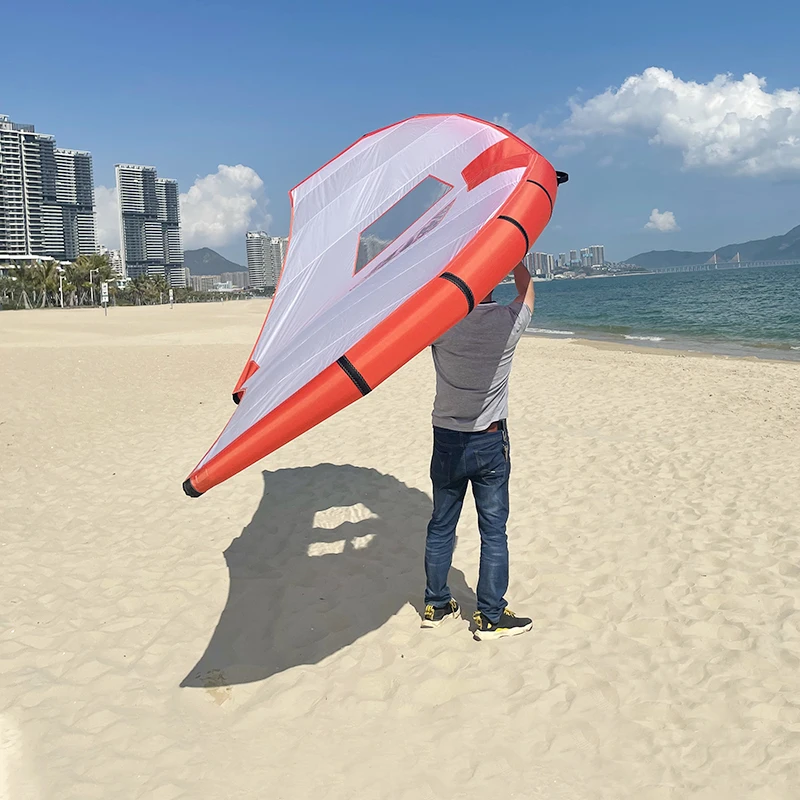 Ala inflable para kitesurf, wing foil, efoil, tablas de windsurf, vela, kite, tabla de surf, almohadilla de tracción, wingfoil, ala de 4m 5m, surf, moto acuática