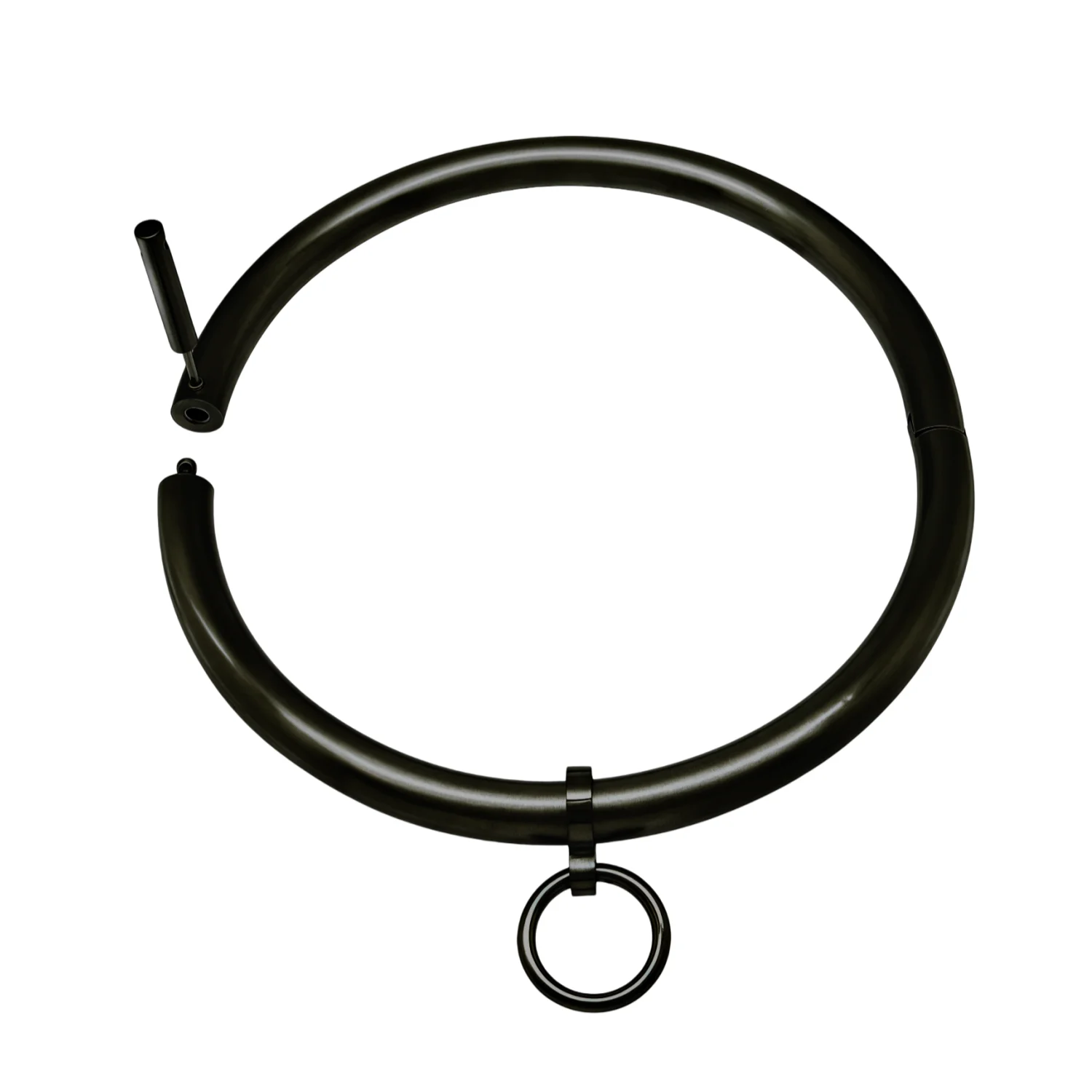 ACECHANNEL Polished Shining Solid Stainless Steel Slave Collar Lockable Torque Choker Necklace Fetish Wear Jewelry view 5