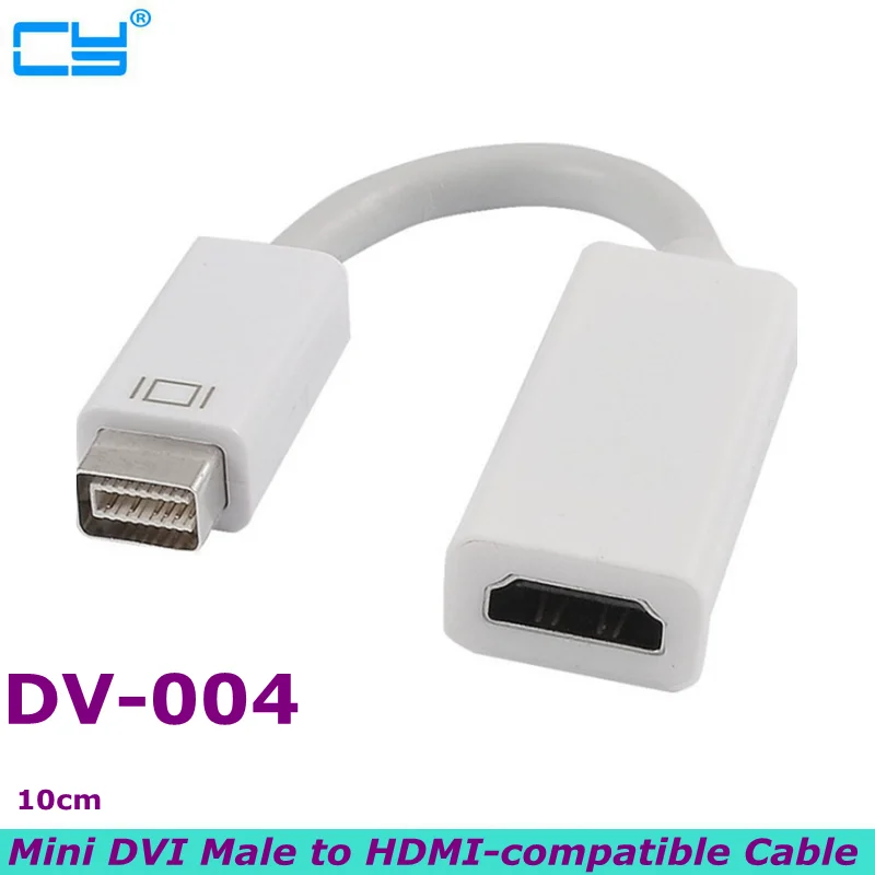 Mini DVI Male to HDMI-compatible Female Video Adapter is Suitable for Computer Mobile Phone Display Projector old Macbook