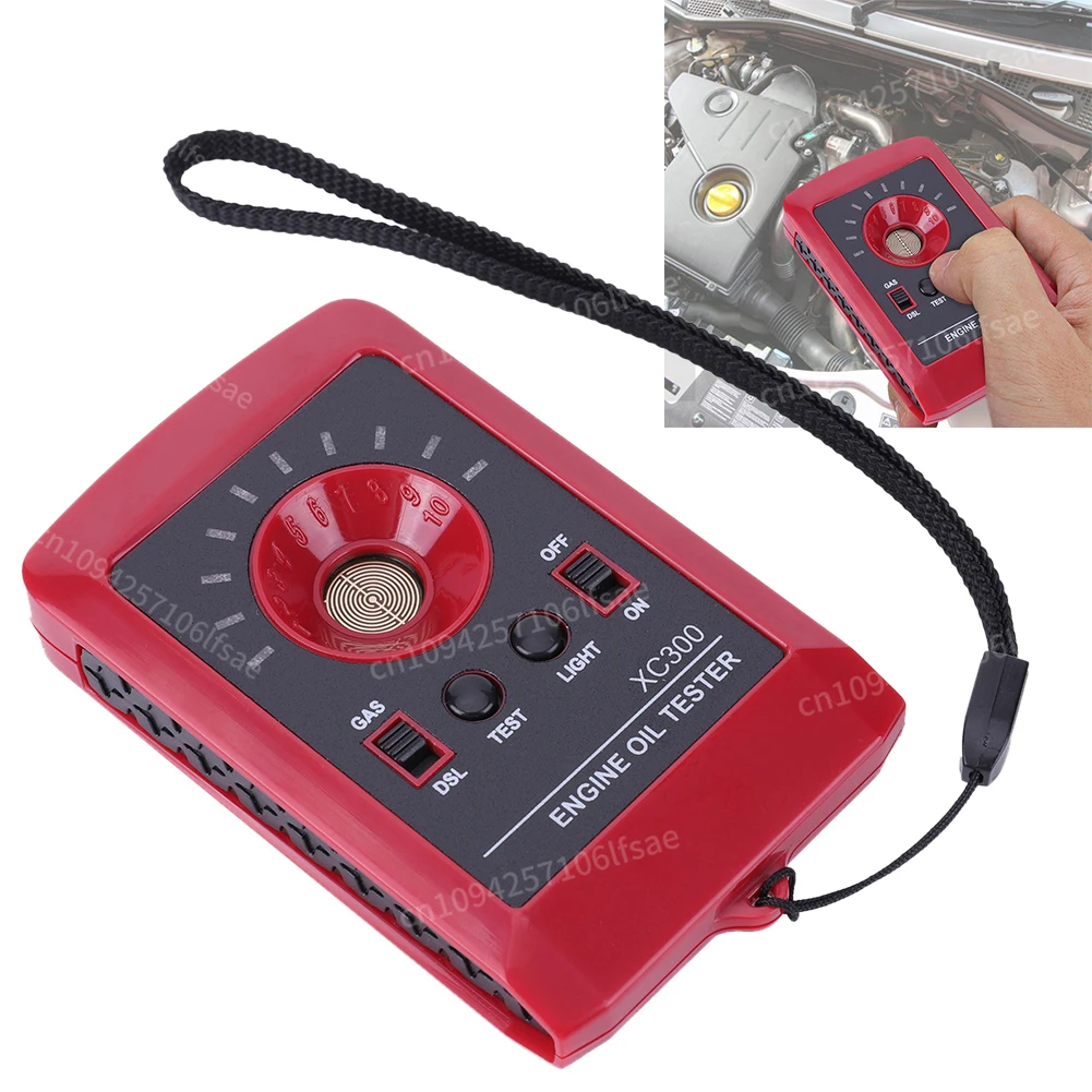 12V Car Oil Quality Tester Gas Diesel Fluid Analyzer Gas Diesel Analyzer Engine Oil Quality Detector Automotive Engine Diagnosis