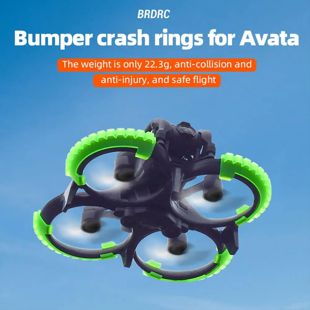 4 шт. Защитная крышка пропеллера, кольцо против столкновений, легкая защита от падения, легкая в установке Защитная крышка для Dji Avata