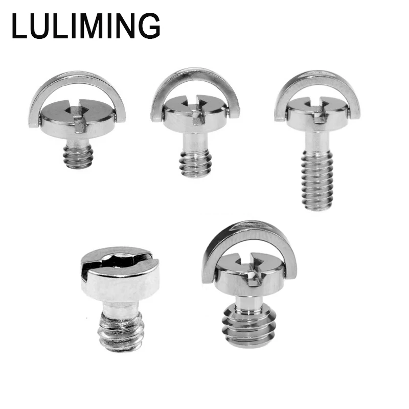 

1/4 3/8 Inch Camera Screw Quick Release Stainless Steel Hexagonal Tripod Base Quarter Photography Quick Release Plate Screw