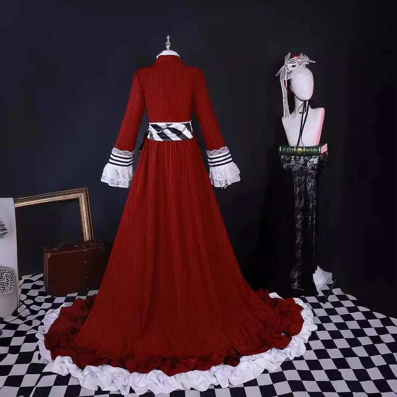 sisi 2233The black deacon of Wudu cosplay cartoon costume red teacup Charles young master Sebas cos suit anim