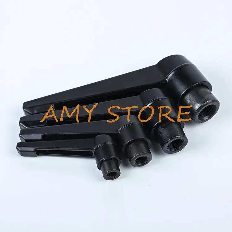 M4 M5M6M8 M10 M12M14M16 Female Thread Clamping Lever Adjustable Handle Knob Black Machinery Locking External Metalworking L Type