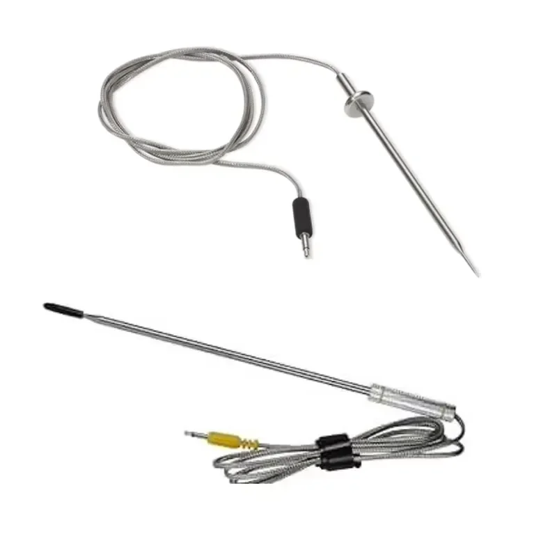 k Type Temperature Sensor Penetration PT100 Thermal Resistor Thermometer Probe for Food Soil Meat