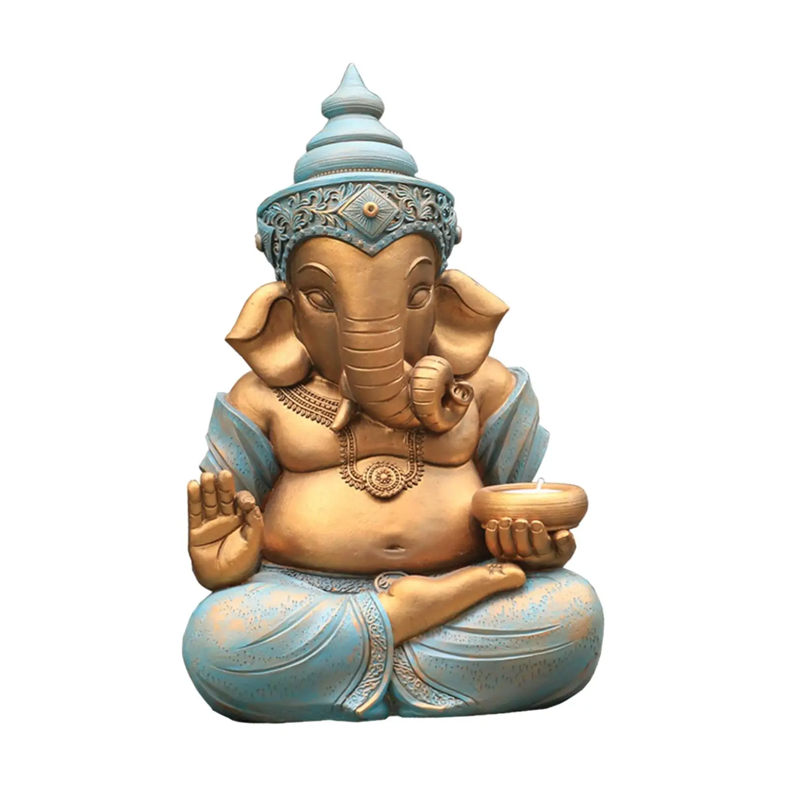 Imagem -05 - Ganesh Estátua Indiana para Jardim e Varanda Ganesha Figurine Paisagismo ao ar Livre