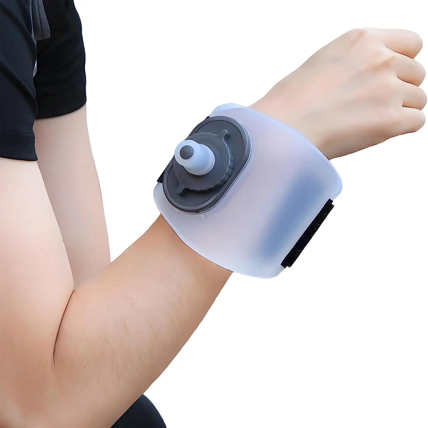 حامل غلاية زجاجة مياه صغيرة للجري للمعصم، حقيبة تخزين للمعصم، حزمة ترطيب، دورق ناعم لركوب الماراثون واللياقة البدنية والتسلق