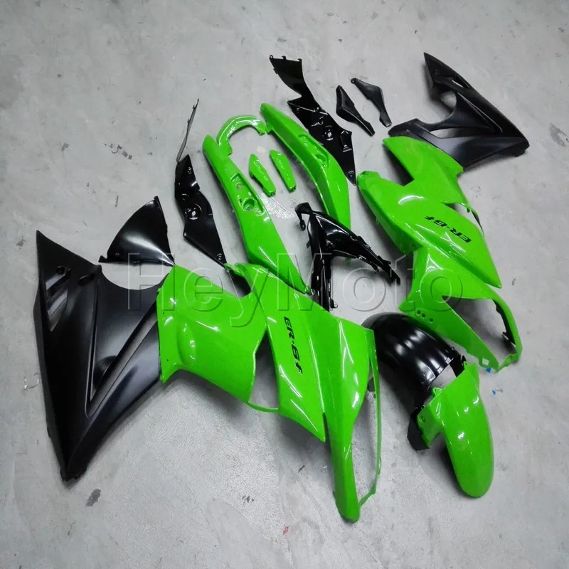 Motorcycle Fairings for ER6F650R 2009 2010 2011 green Black ER6F 09 10 11  ABS Plastic Bodywork