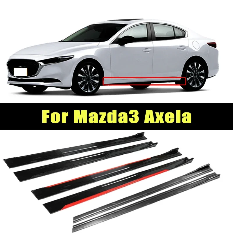 

Universal 2m/2.2m Car Side Skirt Extension SplitterBumper Racing Side Wing Bumper Lip Side Spoiler For Mazda3 Axela Accessories