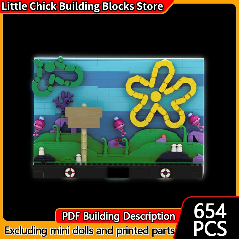 

Популярная аниме-модель MOC, строительные кирпичи, специальная витрина, модульная технология, подарки, праздник, сборка, детские игрушки, костюм