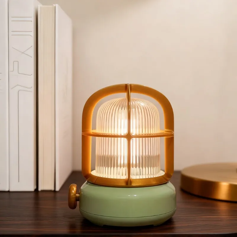 A84E-Multifunctional Decorative Night Light - Retro Atmosphere Lamp With Built-In Battery