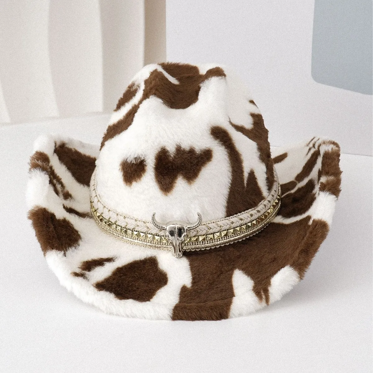 ホンルアン高級ホワイトボヘミアトップハット、豪華なカウボーイハットラインストーン付き女性用、カウボーイアクセサリー＆男性用オリジナルパーティーキャップ