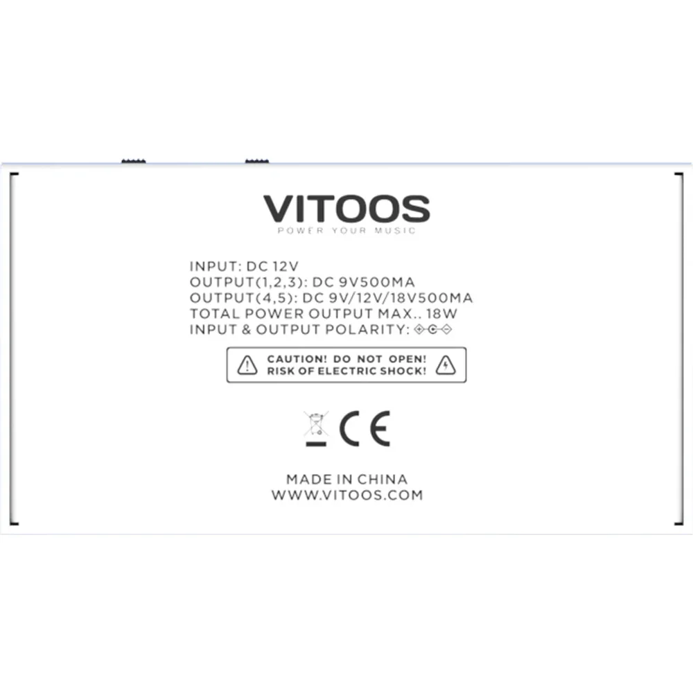 VITOOS DD5-SV2 effect pedal power supply fully isolated Filter ripple Noise reduction High Power Digital effector