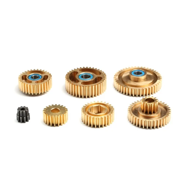 Gearbox Bevel Motor Gear Synchronizer Set for 1/14 Tamiya Truck Tractor Trailer Upgrade Parts